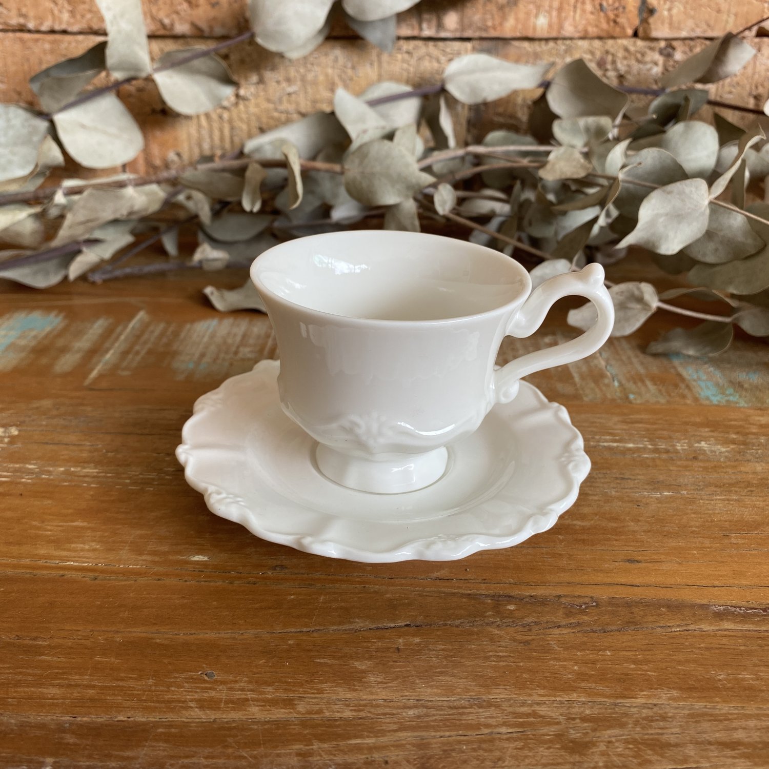 Jogo De Chá Porcelana Para Chá Fancy Branco - Ideal Lar